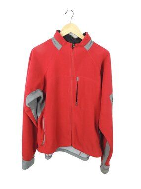 L.L. Bean Men's Red Fleece Full Zip Jacket Size XL